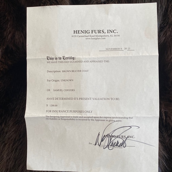 A SIZE 16 BEAVER Full length coat - Picture 10 of 10